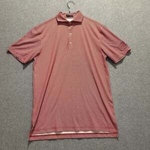 Turtleson Men’s Geometric Print Battle at the Cliffs Golf Polo Size S